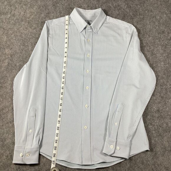 RHONE Commuter Stretch Button Lightweight Shirt Long Sleeve Men’s Size S/P Slim - Picture 11 of 16